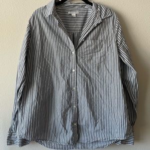 amazon essentials striped button up shirt